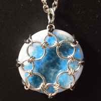 HyperLynks Caged Cabochon Pendant (Snowflake)