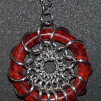 HyperLynks Glass Dreams Pendant (Red)