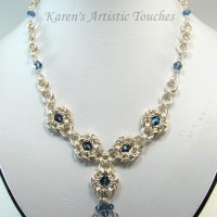 Byzantine Blue Crystal Necklace