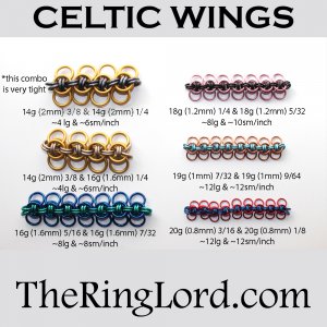 Celtic Wings - TRL Ring Size Guide