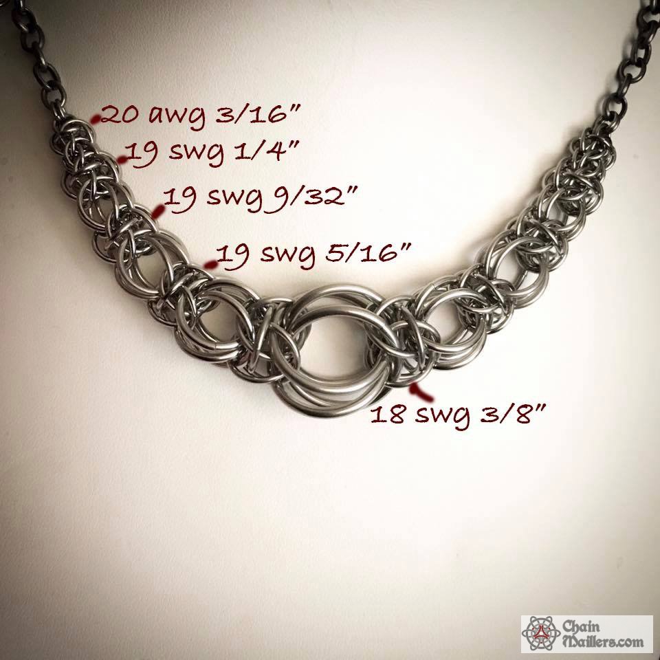 Graduated Full Wyrm Necklace sizes 1