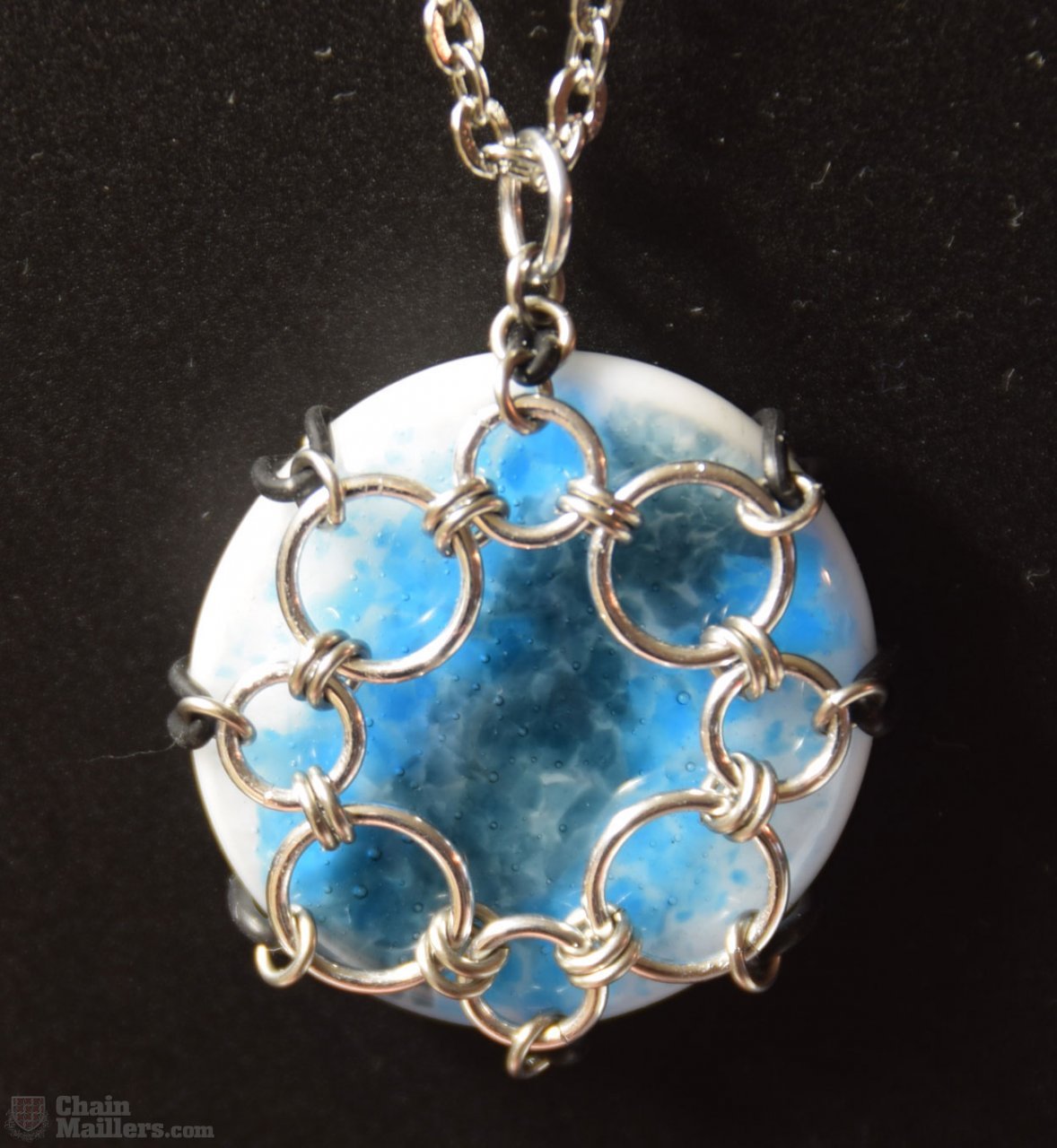 HyperLynks Caged Cabochon Pendant (Snowflake)