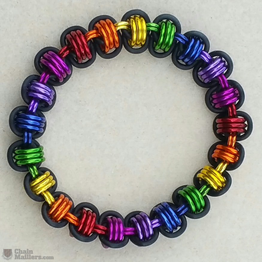 Rubber Barrel  Bracelet